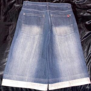 Rare Red Tab Southpole White Hem Jorts